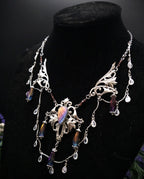 Regenbogen Labradorit Halskette ~ Art Nouveau Fantasy Collier ~ Fantasy Accessoire