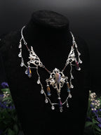Regenbogen Labradorit Halskette ~ Art Nouveau Fantasy Collier ~ Fantasy Accessoire