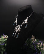 Dunkelblauer Labradorit Halskette ~ Art Nouveau Fantasy Schmuck ~ Hochzeitsschmuck