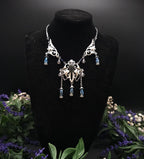 Dunkelblauer Labradorit Halskette ~ Art Nouveau Fantasy Schmuck ~ Hochzeitsschmuck