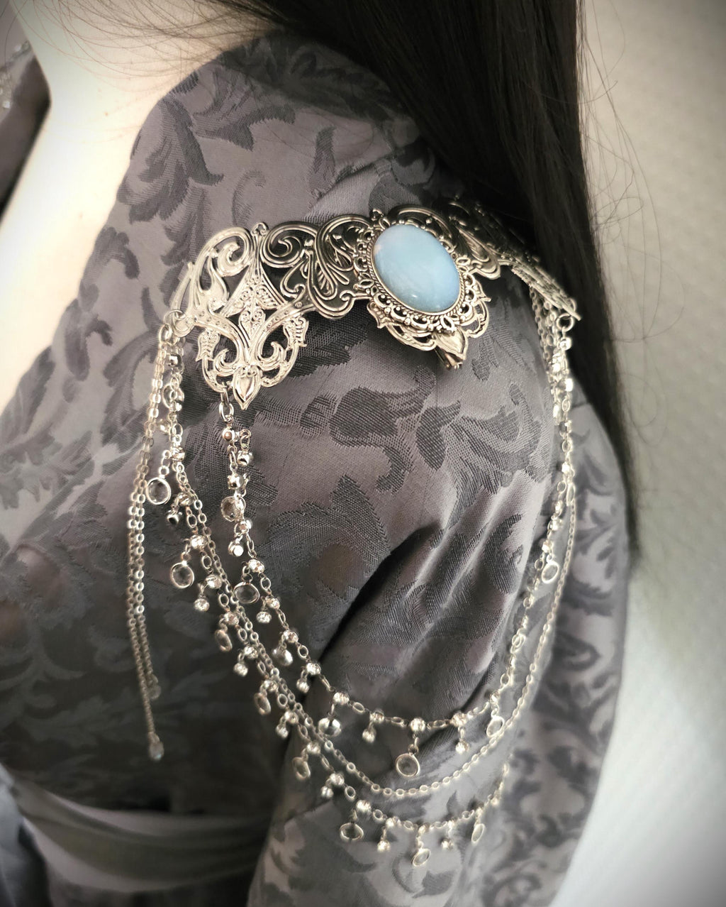 Broschen Paar ~Kostüm Accessoire ~Pin Brosche Schalnadel ~ Hochzeits-Schmuck