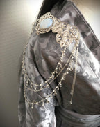 Broschen Paar ~Kostüm Accessoire ~Pin Brosche Schalnadel ~ Hochzeits-Schmuck