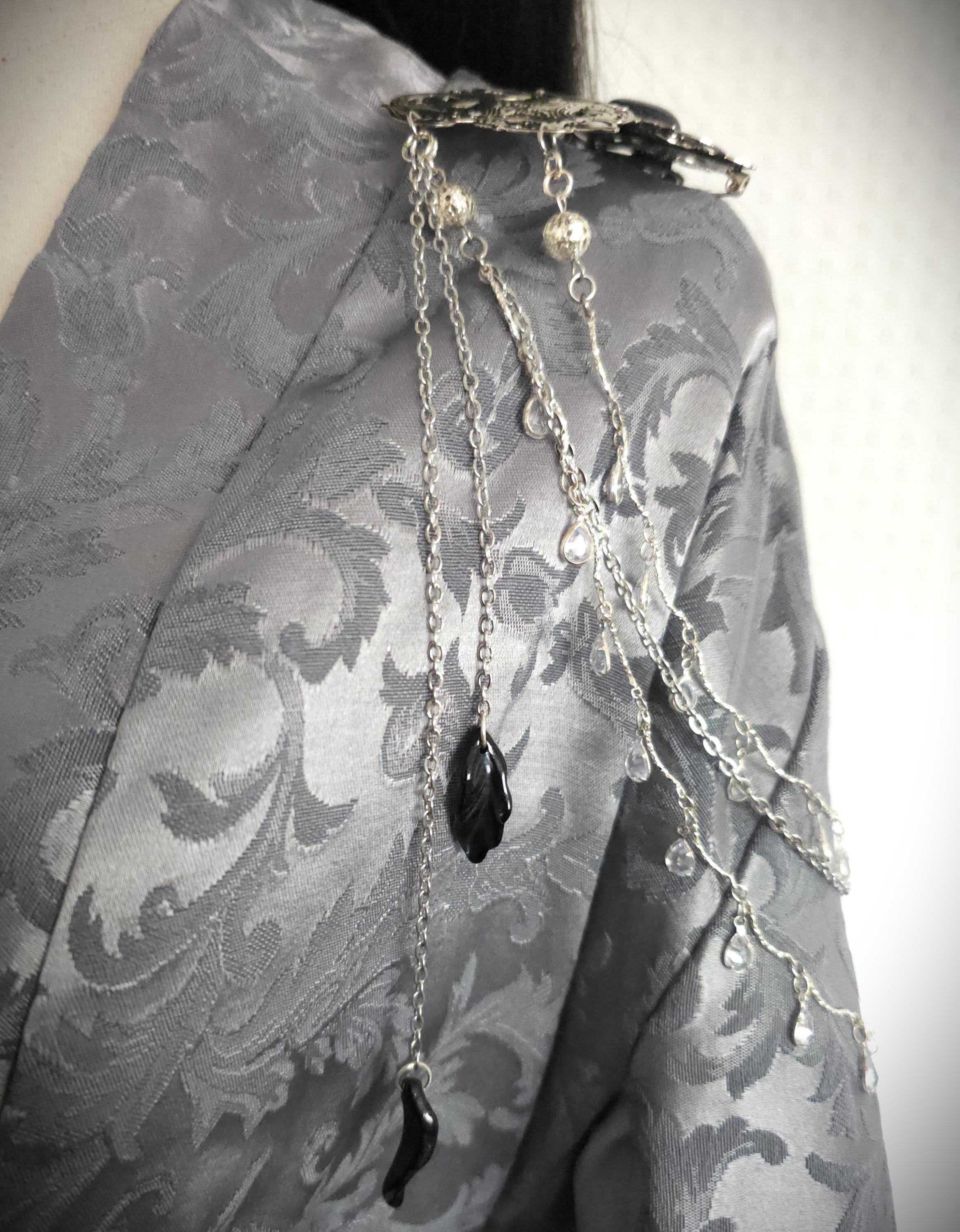 Broschen Paar ~ Kostüm Accessoire ~Pin Brosche Schalnadel ~ Hochzeits-Schmuck