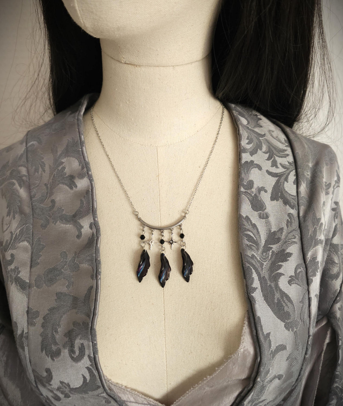 Edelstahl Halskette ~ Stern Kette ~ Celestial Schmuck ~ Fantasy Choker ~ Gothic Schmuck