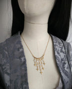 Goldene Stern Halskette ~ Opalith Perlen Choker ~Celestial Schmuck ~Größenverstellbar