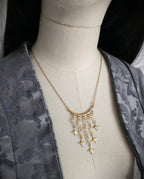 Goldene Stern Halskette ~ Opalith Perlen Choker ~Celestial Schmuck ~Größenverstellbar