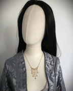 Goldene Stern Halskette ~ Opalith Perlen Choker ~Celestial Schmuck ~Größenverstellbar