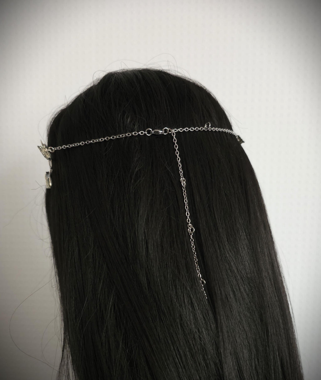 Elfen Diadem mit Blättern ~ versilberte Tiara ~ größenverstellbar ~ Fantasy Hochzeit ~Brautschmuck