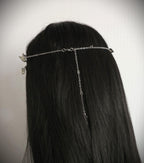 Elfen Diadem mit Blättern ~ versilberte Tiara ~ größenverstellbar ~ Fantasy Hochzeit ~Brautschmuck