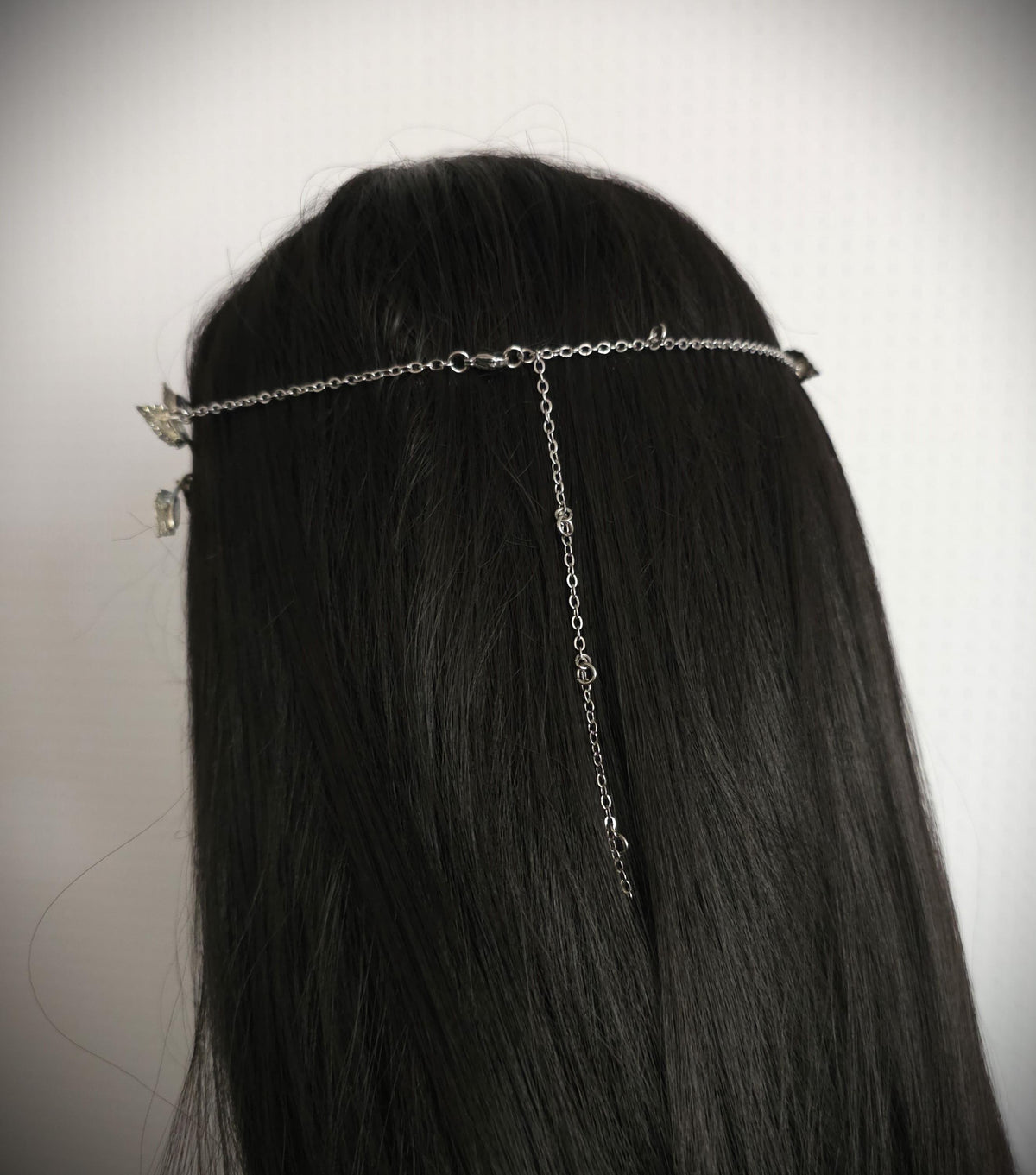 Elfen Diadem mit Blättern ~ versilberte Tiara ~ größenverstellbar ~ Fantasy Hochzeit ~Brautschmuck
