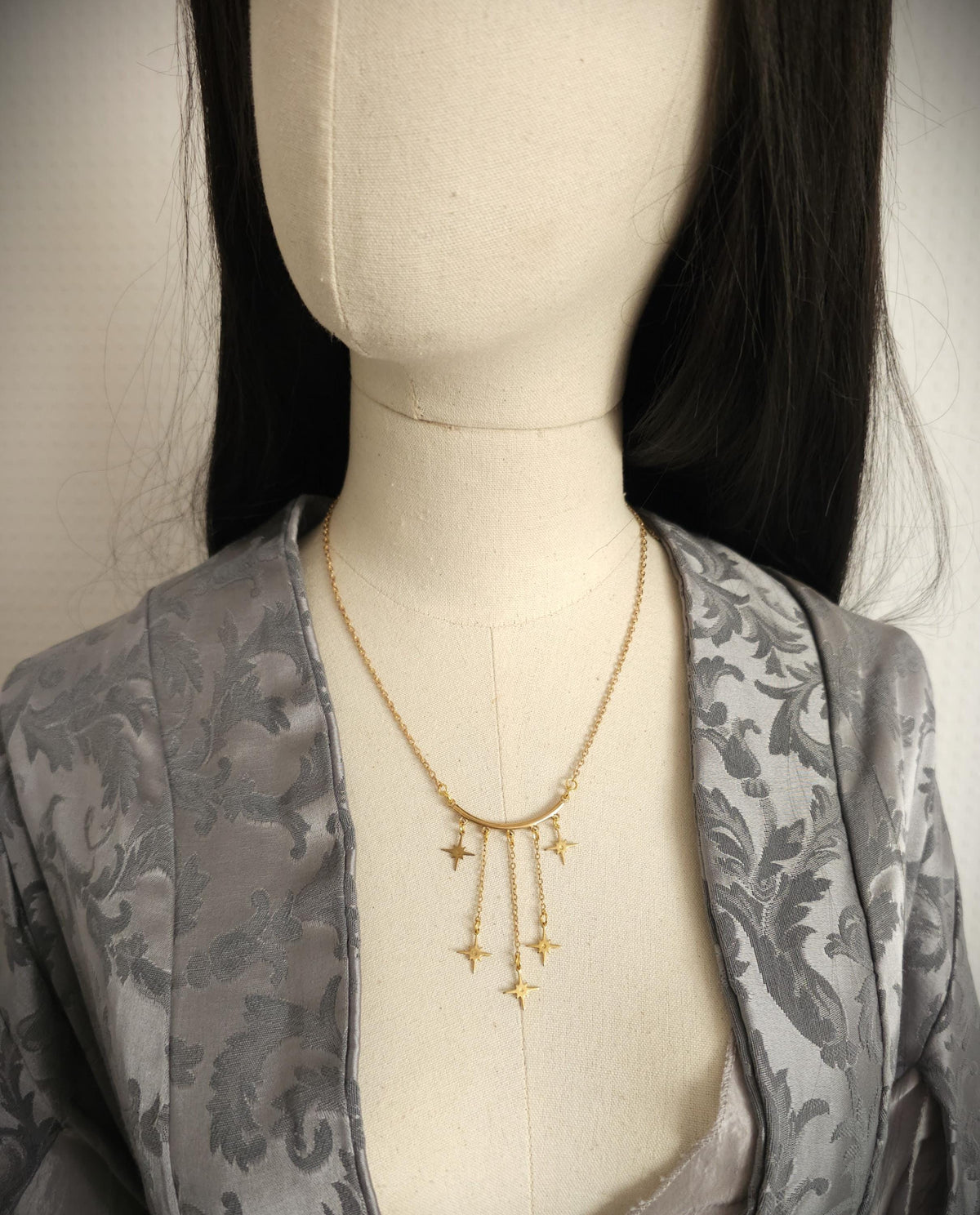 Stern Halskette aus Edelstahl ~ Celestial Kette ~ Sternenschmuck ~ Fantasy Halskette