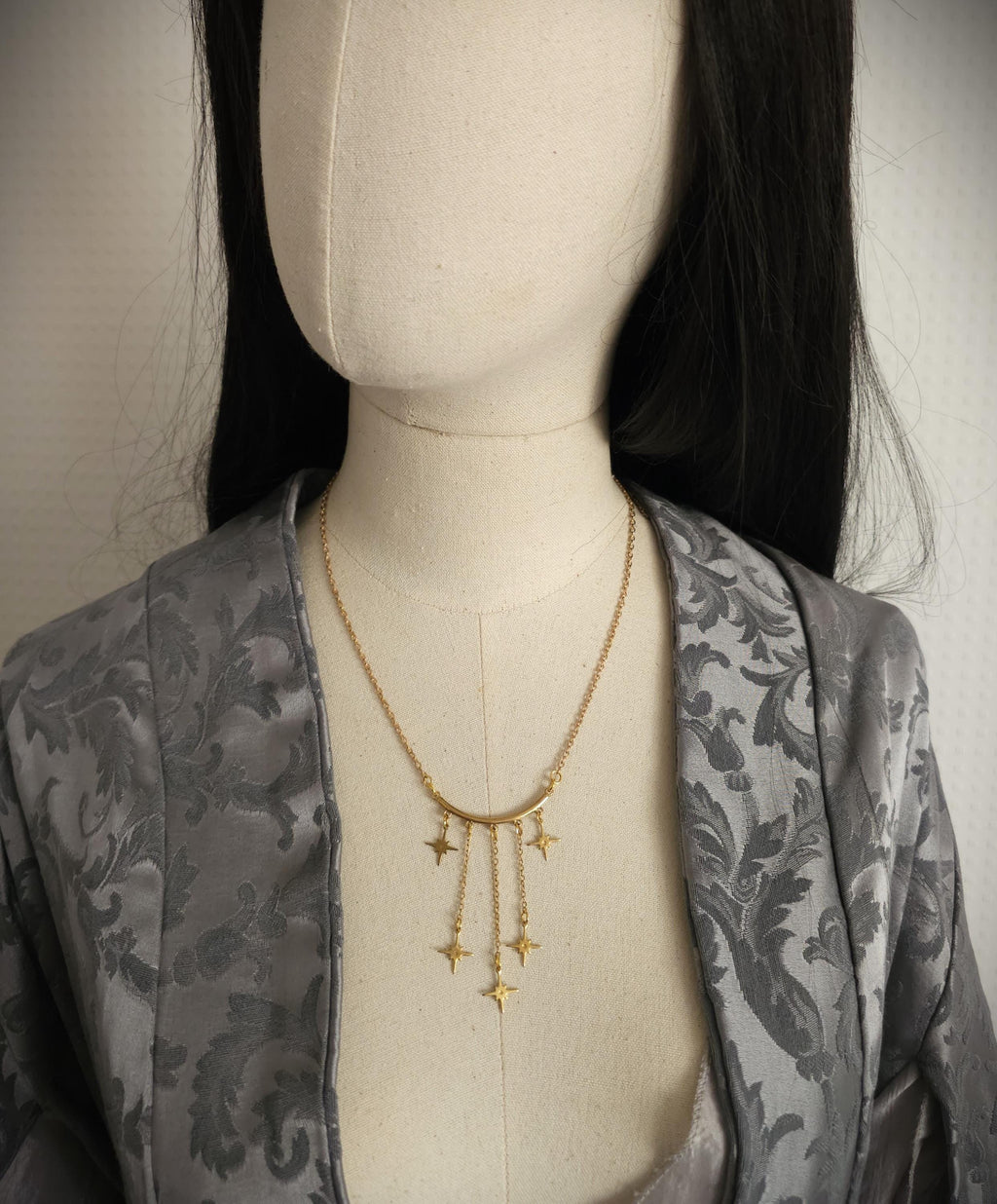 Stern Halskette aus Edelstahl ~ Celestial Kette ~ Sternenschmuck ~ Fantasy Halskette