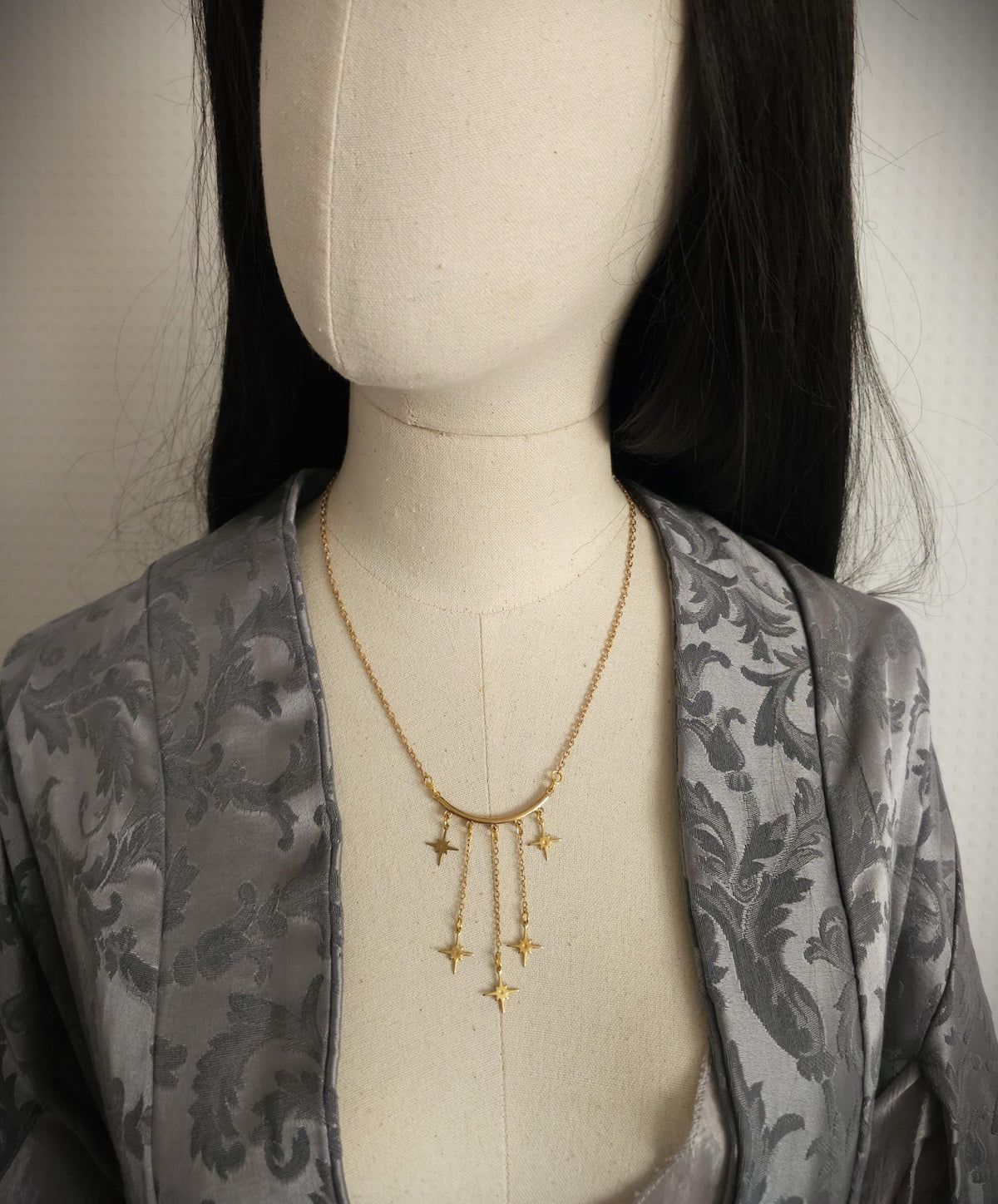 Stern Halskette aus Edelstahl ~ Celestial Kette ~ Sternenschmuck ~ Fantasy Halskette