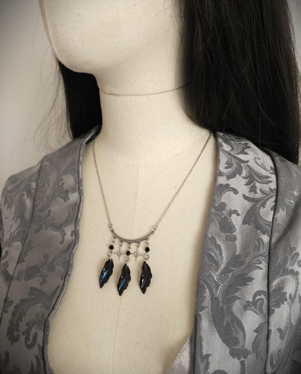 Edelstahl Halskette ~ Stern Kette ~ Celestial Schmuck ~ Fantasy Choker ~ Gothic Schmuck