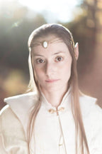 Made to Order, CUSTOM MADE ORDER, Wedding Elven Tiara, Lauren's inspired Tiara, Gemstones and Chains, Bride Jewelry