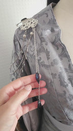 Broschen Paar ~ Kostüm Accessoire ~Pin Brosche Schalnadel ~ Hochzeits-Schmuck
