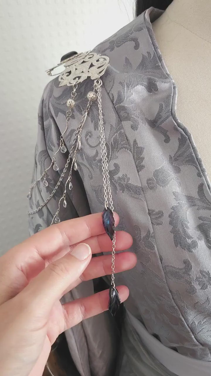 Broschen Paar ~ Kostüm Accessoire ~Pin Brosche Schalnadel ~ Hochzeits-Schmuck