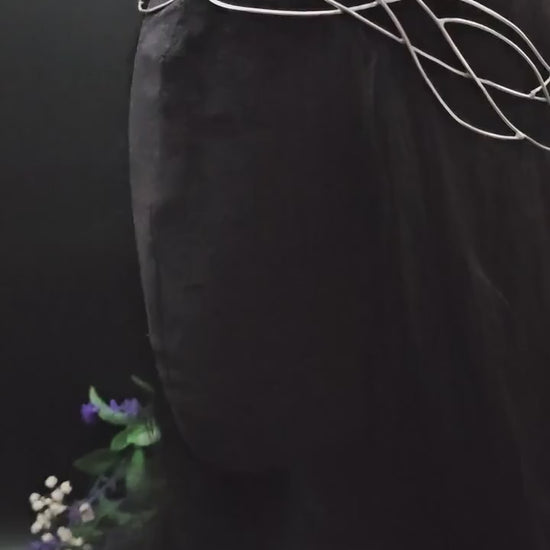 Versilbertes Elfen-Diadem "Nanvé" ~ Draht Tiara im Art Nouveau Design ~ Größenverstellbar ~ Accessoire für LARP, Cosplay und Hochzeiten