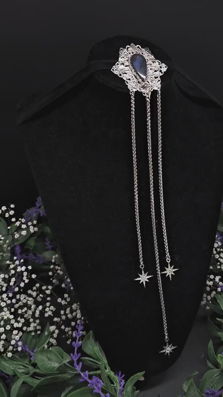 Fantasy Accessoire Brosche ~ Elfischer Fantasy Pin ~ Kostüm Schmuck