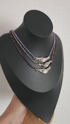 Magnetic Hand Choker ~ Farbauswahl ~ Garnet Necklace ~ Gothic Jewelry ~ Victorian Necklace ~ Alternative Bride